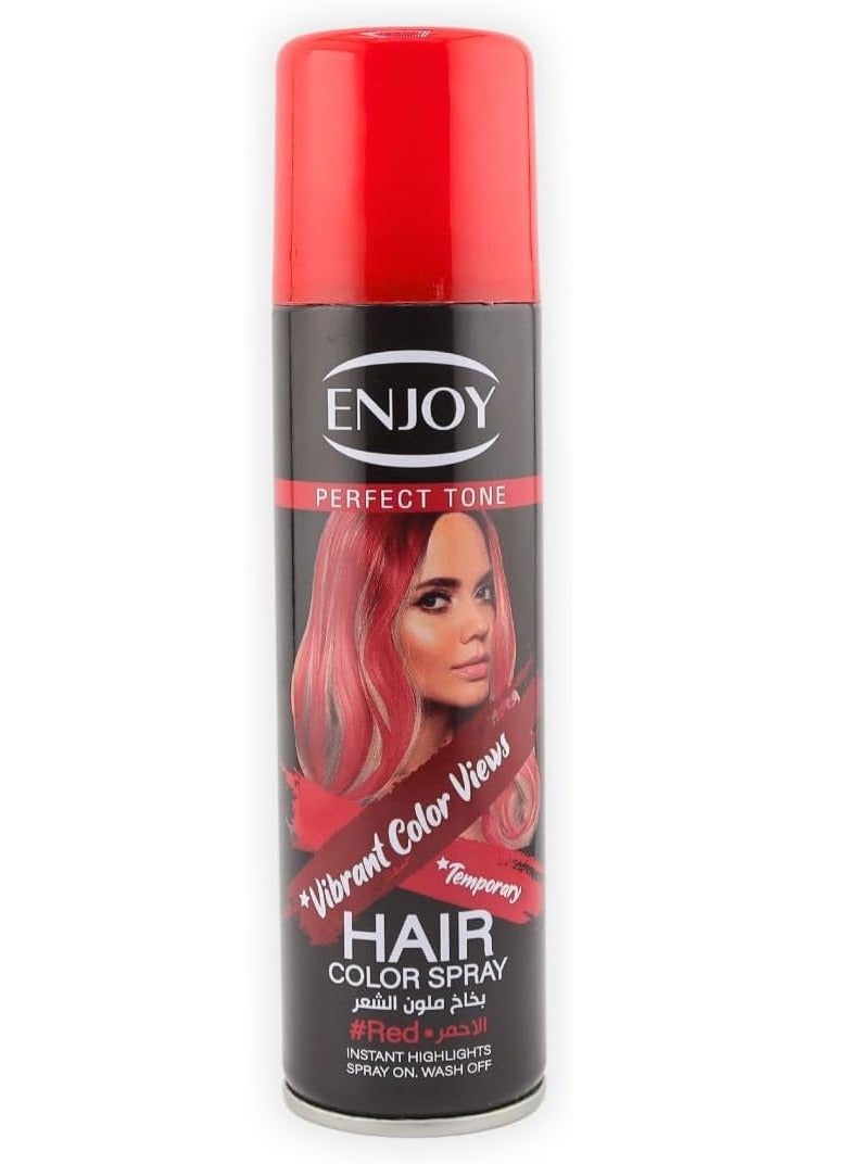 ENJOY Hair colour spray Red 150 ml - Image 1